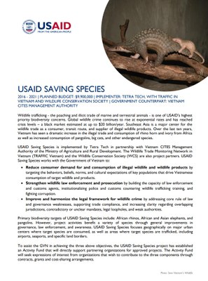 USAID Saving Species (Vietnam)