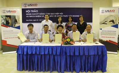 Businesses in Vietnam Pledge to Fight Illegal Wildlife Consumption at USAID Workshop