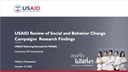 USAID Shares Findings from Review of Nine Highly Effective Demand Reduction Campaigns